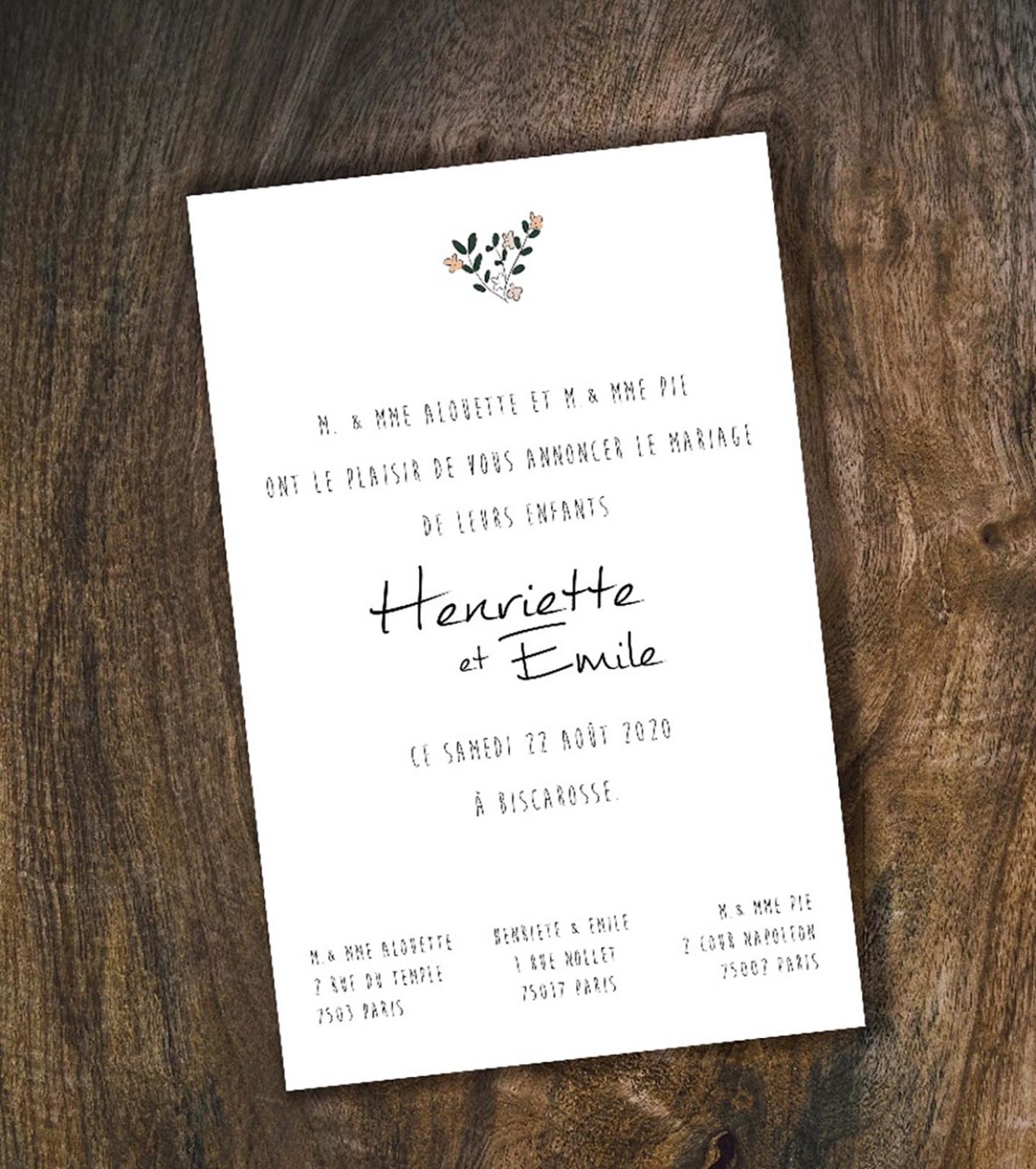 Texte Faire Part Mariage | Idées Et Exemples D'invitation De Mariage